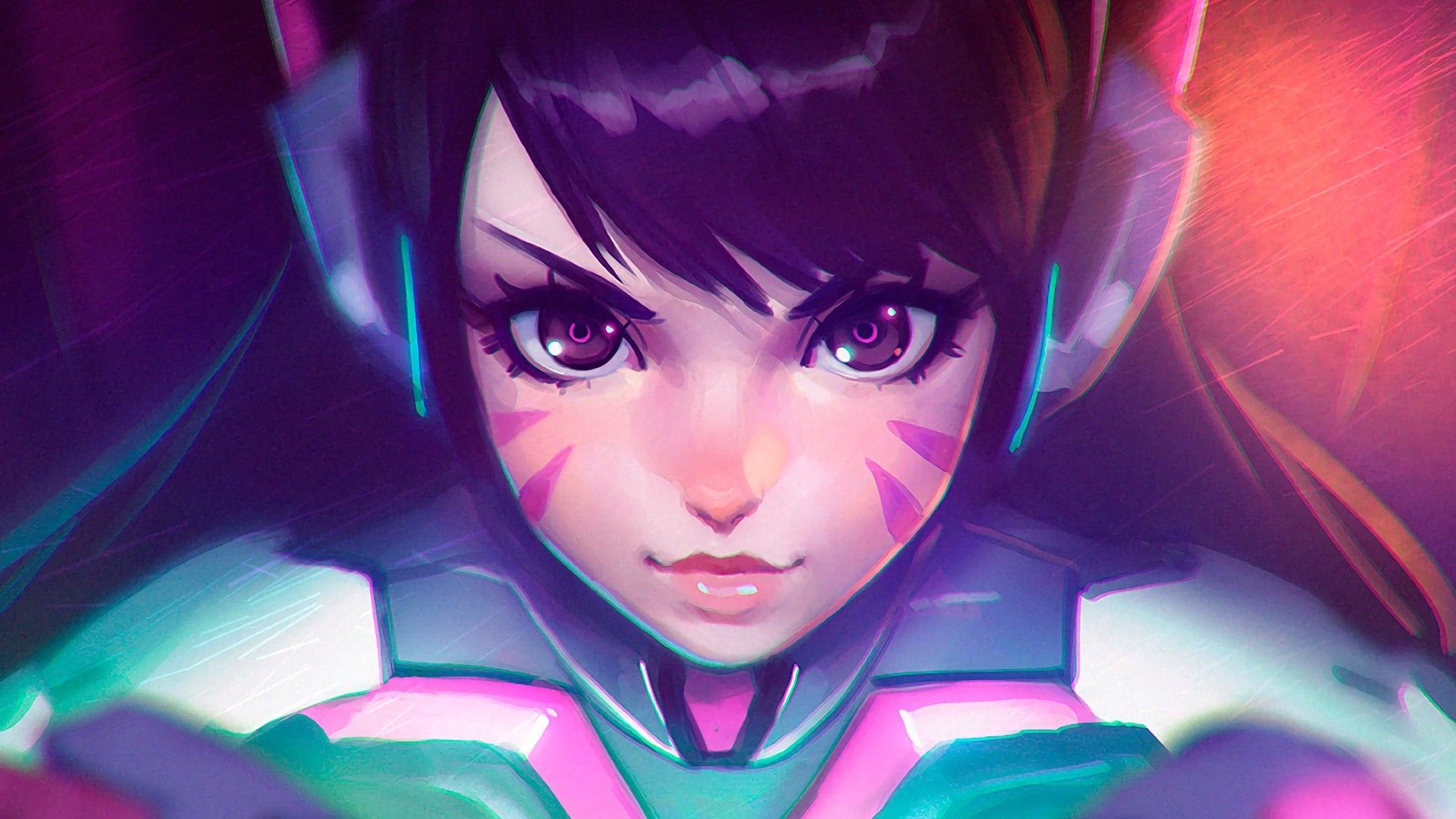 Wallpaper  D Va Overwatch mecha girls school uniform headphones  1920x1080  YashGFX  1825883  HD Wallpapers  WallHere