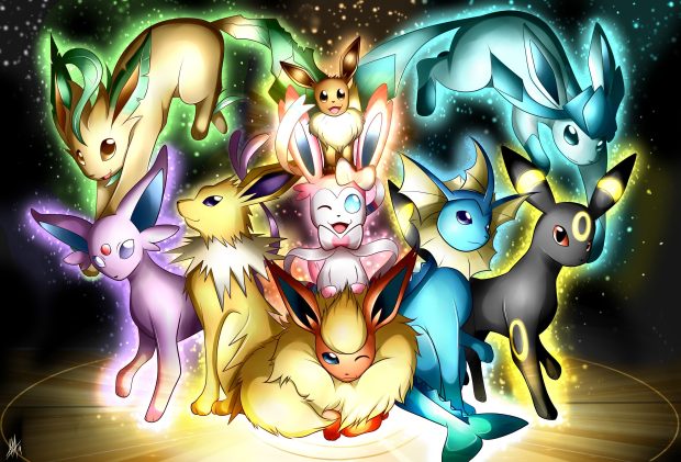 Cute Eevee Background.