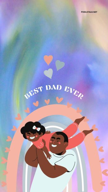 Cute Fathers Day Background.