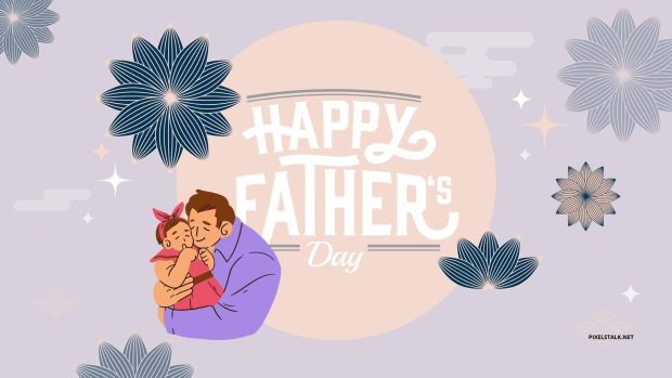 Cute Fathers Day Background.