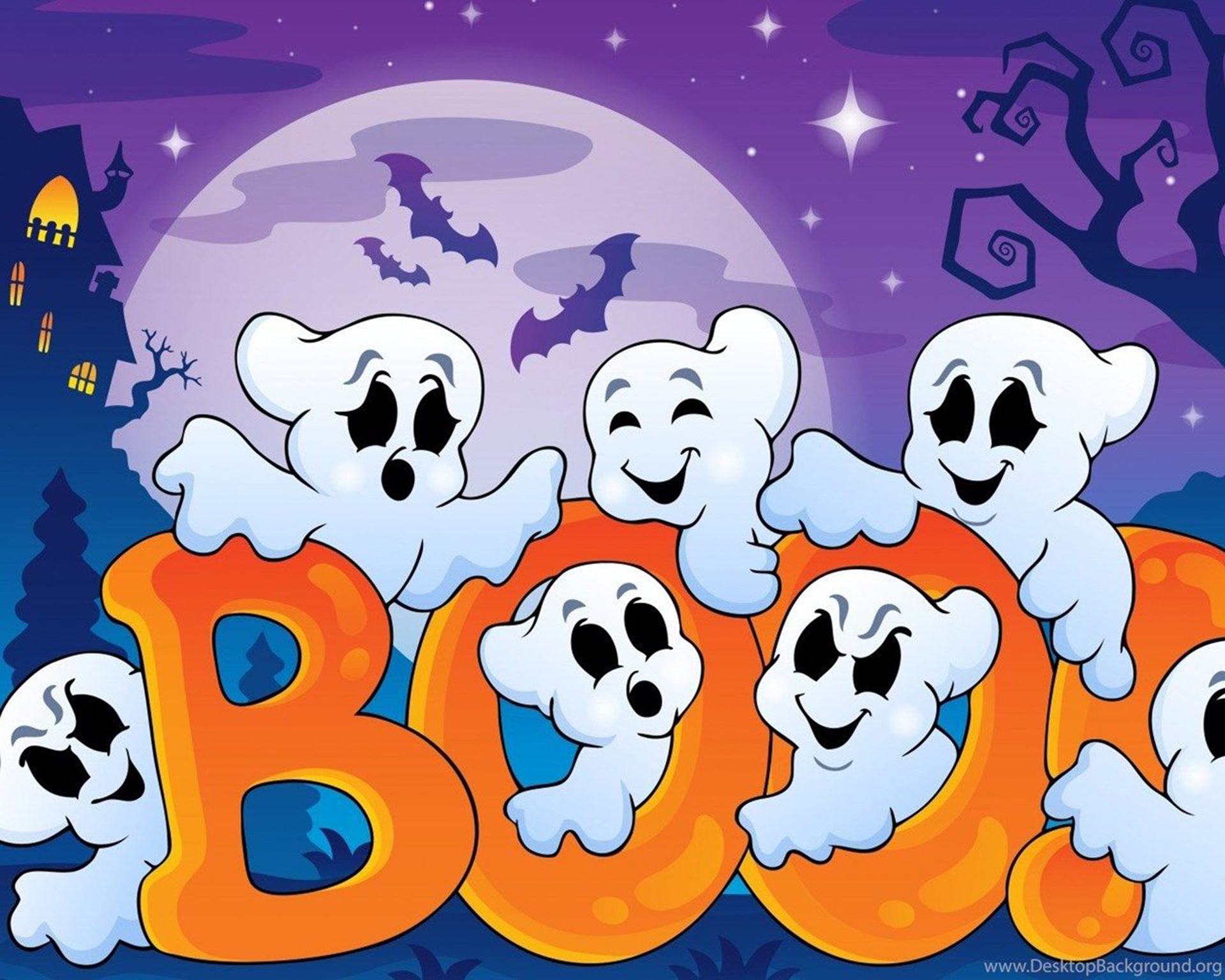 Cute Ghost Desktop Wallpapers PixelsTalk