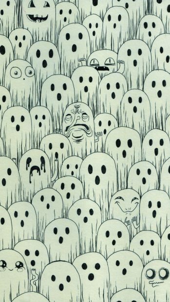 Cute Ghost Wallpaper for Android.