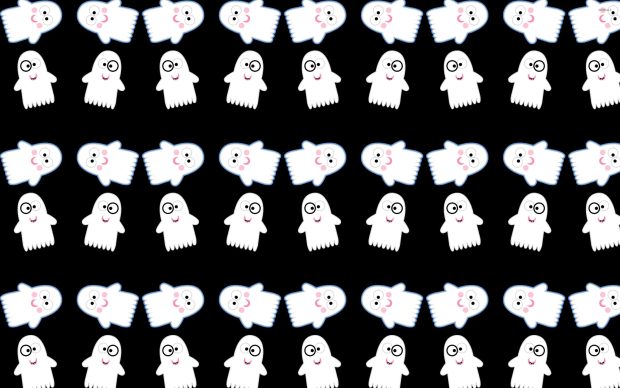 Cute Ghost Wallpaper for Desktop.