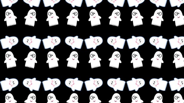 Cute Ghost Wallpaper for PC.