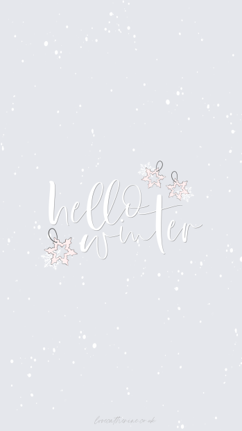 Cute Girly Winter iPhone Wallpaper.