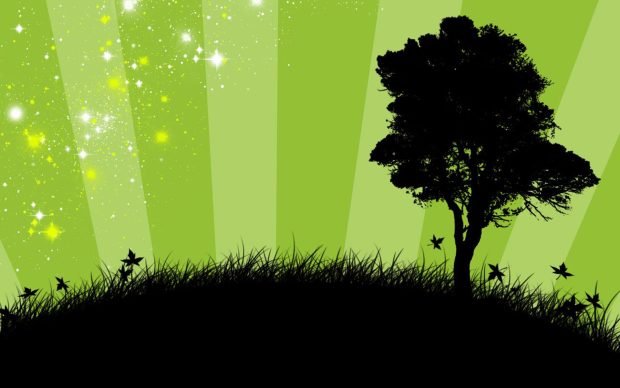 Cute Green Backgrounds for PC.