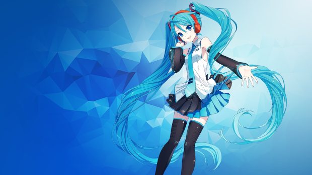 Cute Hatsune Miku Background.