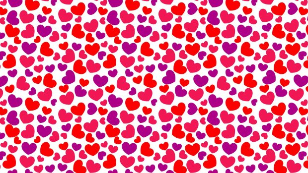 Cute Hearts Wallpaper.