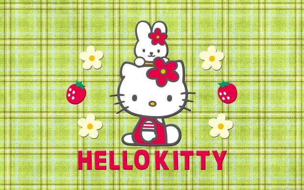 Cute Hello Kitty Background.