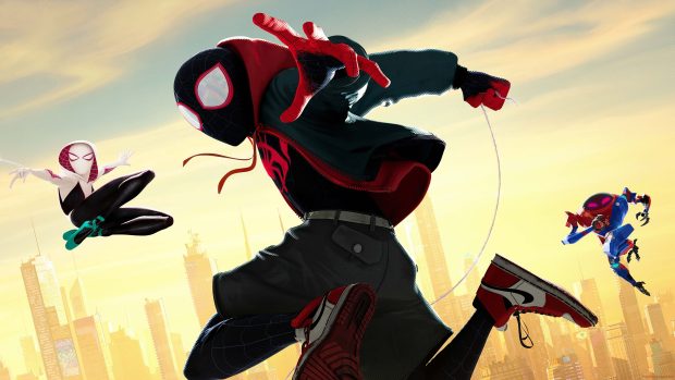Cute Into The Spider Verse Background.