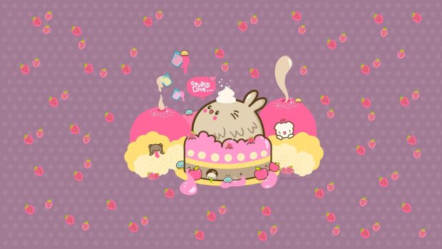 Cute Kawaii Desktop Wallpaper.