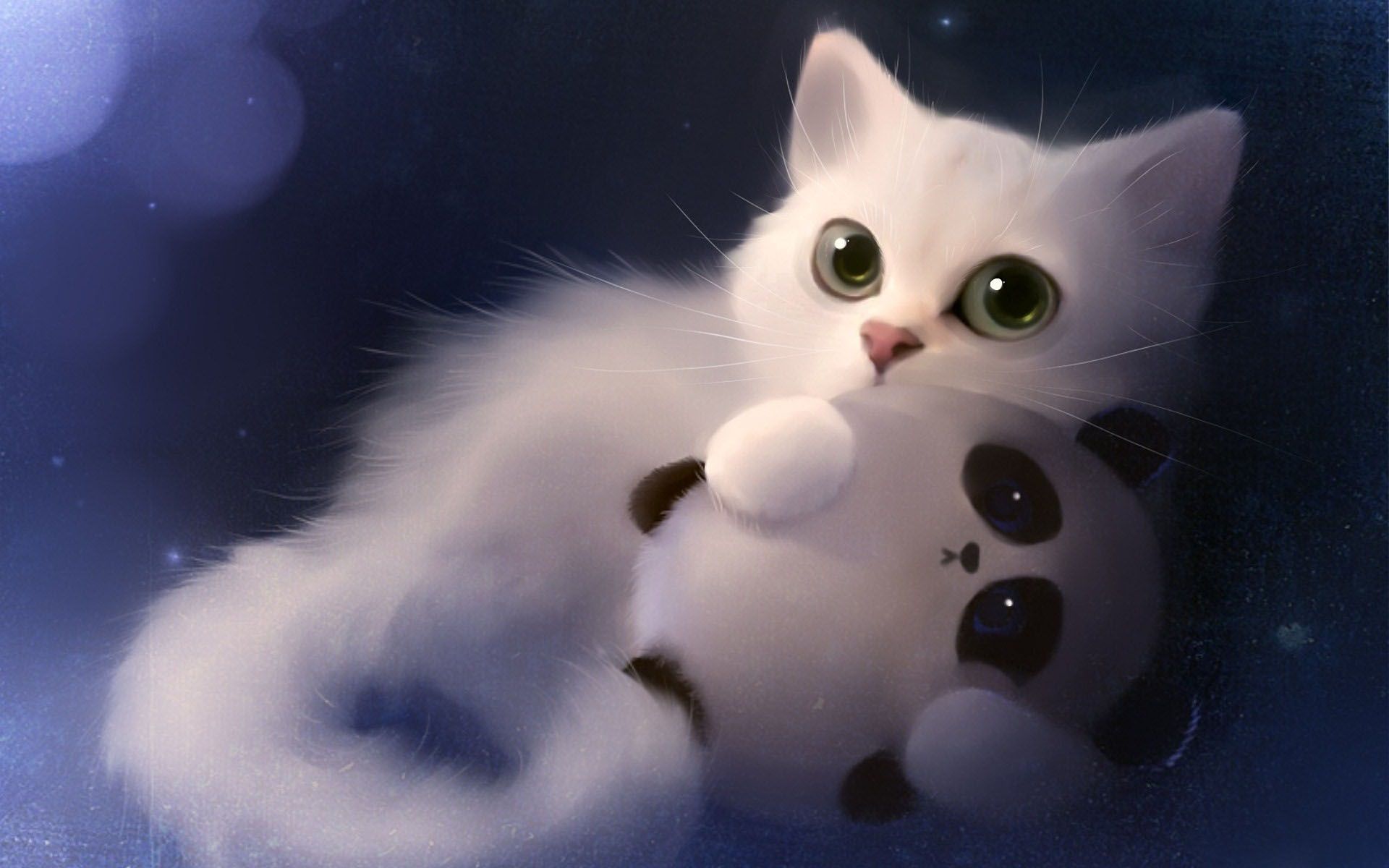 Sweetie With Blue Eyes kitty black cat abstract fantasy 3d kitten  blue eyes HD wallpaper  Peakpx
