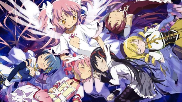 Cute Madoka Magica Background.