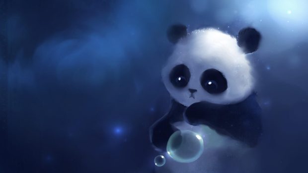 Cute Panda Wide Screen Wallpaper.