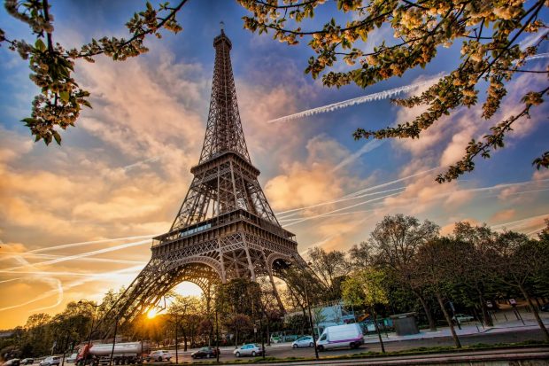 Cute Paris Background.