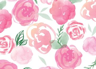 Cute Pastel Backgrounds Flower Art.