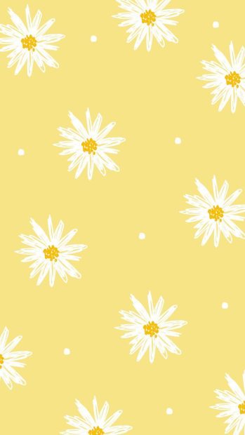 Cute Pastel Yellow Wallpaper for Mobile.