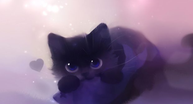 Cute Pics For Wallpaper Black Cat.