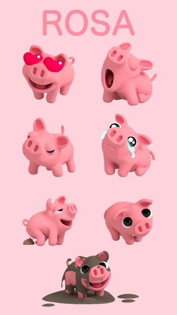 Cute Pig Backgrounds HD Free download.