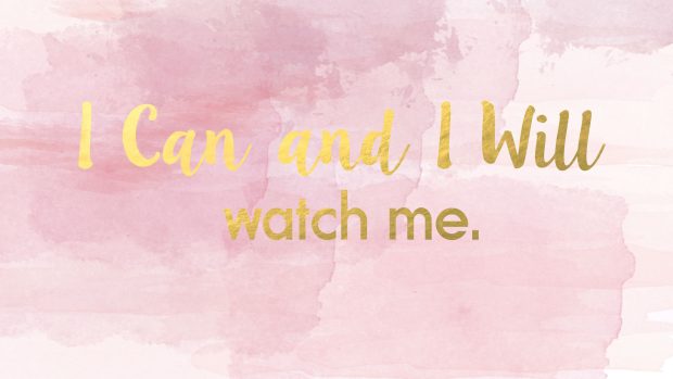 Cute Pink Aesthetic Desktop Wallpaper Quote.