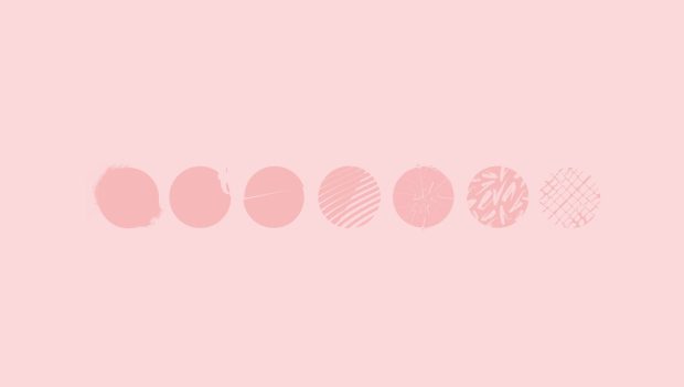 Cute Pink Aesthetic Wallpaper Abstract Circle.