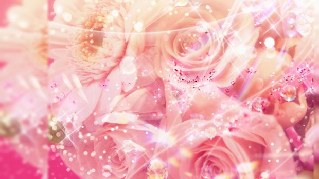 Cute Pink Aesthetic Wallpaper Flower.