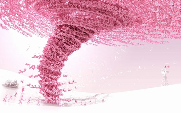 Cute Pink Backgrounds HD 3D.
