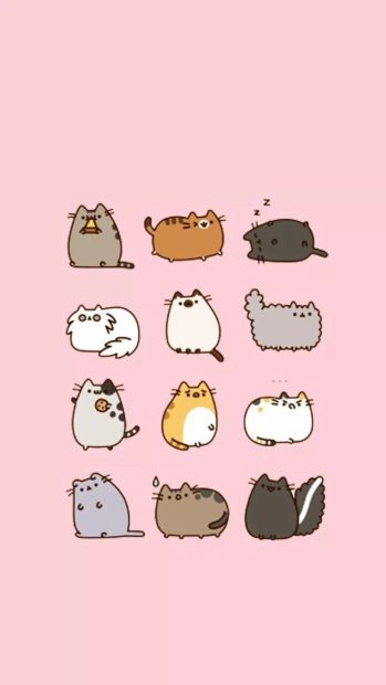 Cute Pusheen Backgrounds HD Free download.