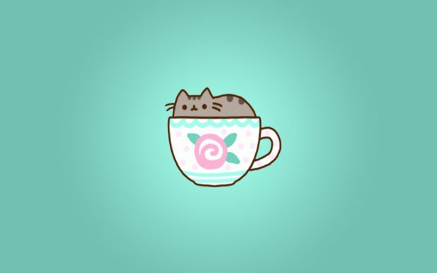 Cute Pusheen HD Wallpaper.