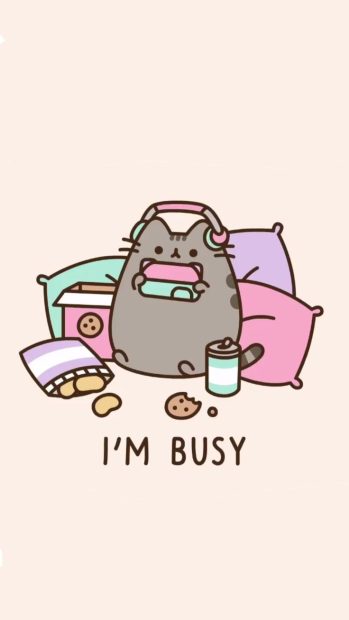 Cute Pusheen Wallpaper HD.