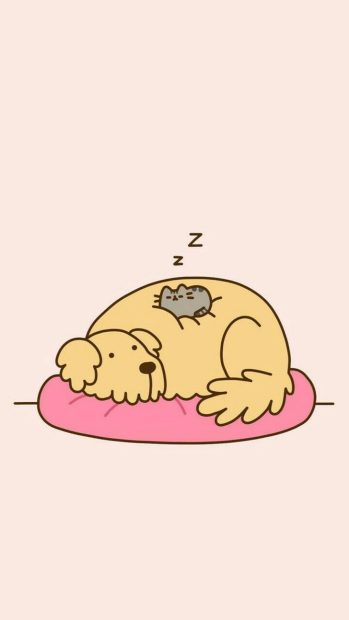 Cute Pusheen Wallpaper for Android.