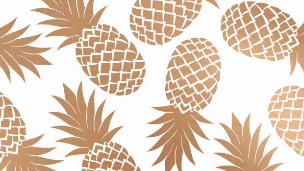 Cute Rose Gold Wallpaper HD Free download Pineapple.