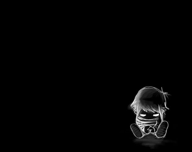 Cute Sad HD Wallpaper Dark.