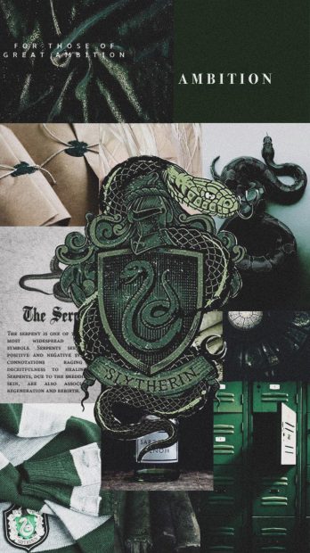 Cute Slytherin Aesthetic Background.