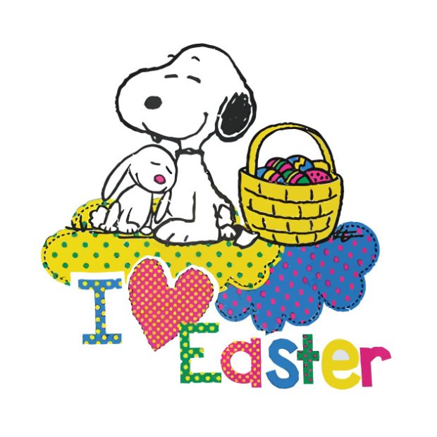 Cute Snoopy Easter Wallpaper HD.
