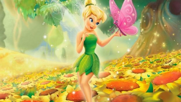 Cute Tinkerbell Background.
