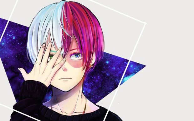 Cute Todoroki Desktop Background.