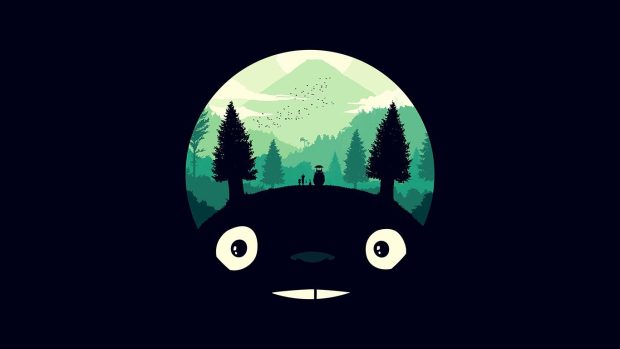 Cute Totoro Background.