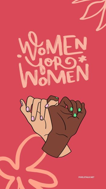 Cute Womens Day Iphone Wallpaper.