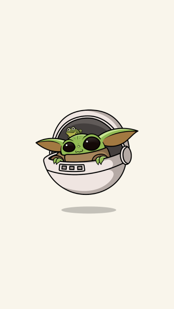 Cutest Baby Yoda Phone Wallpaper HD.