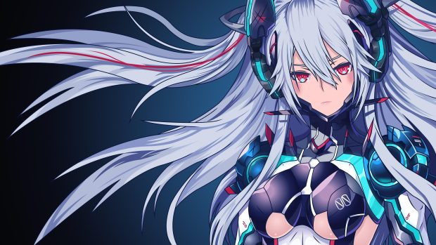 Cyborg Anime Girl HD Wallpaper.