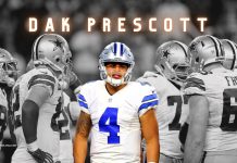 Dak Prescott Black and White Wallpaper HD.