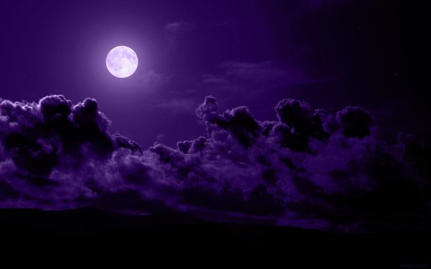 Dark Moon Purple HD Wallpaper.