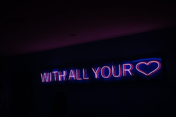 Dark Neon Sign Wallpaper HD.