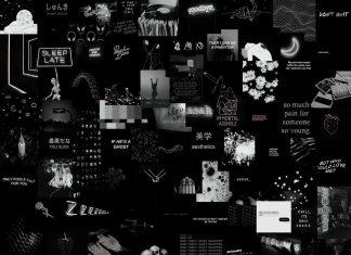 Dark Wallpaper Aesthetic Wallpaper Collage.
