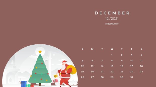 December 2021 Calendar Desktop Wallpaper HD.