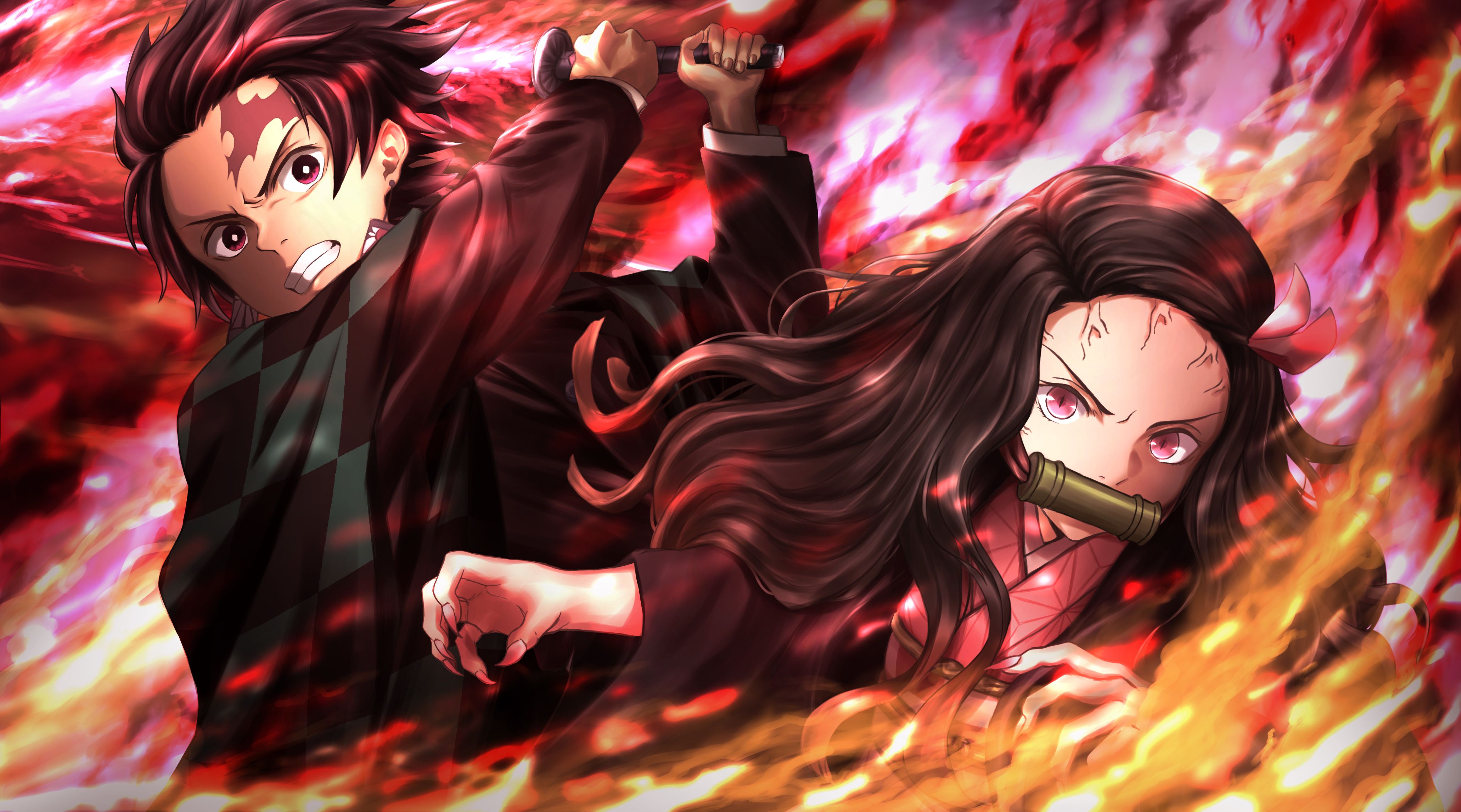 1366x768 Demon Slayer Kimetsu No Yaiba 4k 1366x768 Resolution HD 4k  Wallpapers Images Backgrounds Photos and Pictures