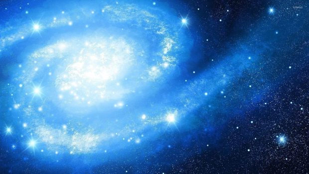 Desktop Blue Galaxy Wallpaper HD.