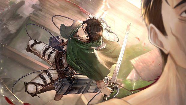 Desktop Levi Ackerman Wallpaper HD.