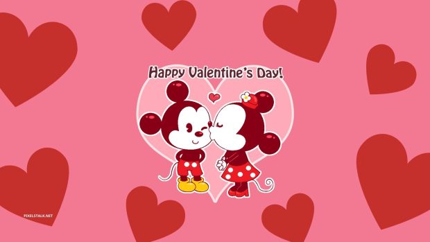 Disney Cute Valentines Day Wallpaper.